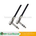 TRS Speaker cable, Mono 6.35 jack right angle plug speaker cable,